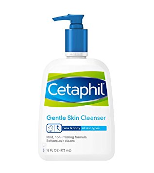 Cetaphil Gentle Cleanser for All Skin Types,  (pack of 2, 16oz)