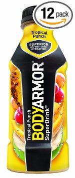 BodyArmor Drink, Tropical Punch, 16 Ounce (Pack of 12)