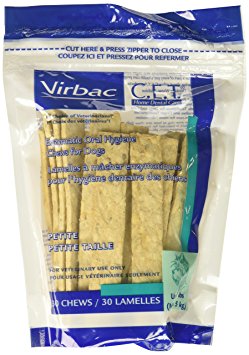 C.E.T. Enzymatic Oral Hygiene Chews, Petite Dogs, 3 Pack 90 Chews