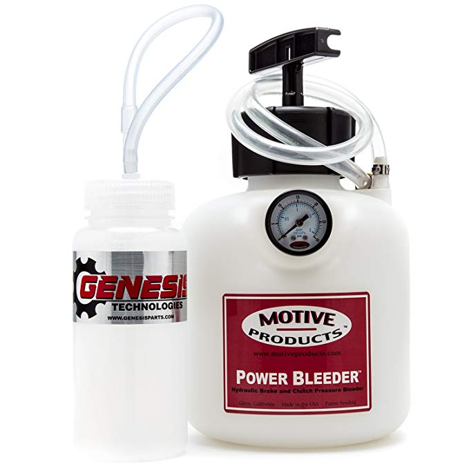 Brake Bleeding Kit with Genesis Cable Magnet Bleeder Bottle and Motive 0100 Power Bleeder