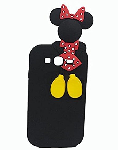 Galaxy On 5 Case,Galaxy On 5 Minnie Mickey Case,Bat King 3D Cute Cartoon Mouse Minnie Soft Silicon Gel Rubber Case Cover Skin for Samsung Galaxy On 5 G550(2015)(Scaned Minnie)