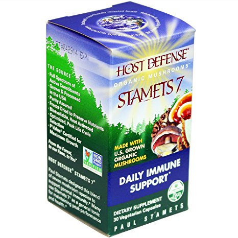 Host Defense - Stamets 7 Capsules, Daily Immune Support, 30 count