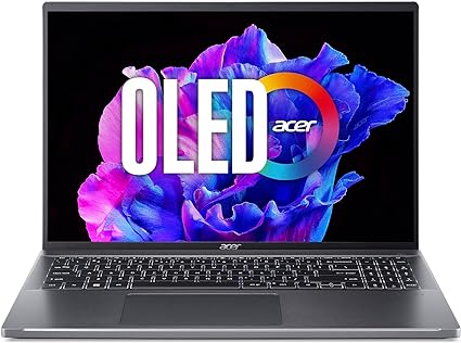 Acer Swift Go 16 Intel Evo Thin & Light Laptop | 16" OLED 3200 x 2000 120Hz 400nit Display | Intel Core i7-13700H | Intel Iris Xe | 16GB LPDDR5 | 1TB Gen 4 SSD | Killer WiFi 6E AX1675 | SFG16-71-7902