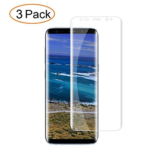 Auideas [2 Pack]Galaxy S8 Screen Protector, [Bubble Free] [Easy Installation] [Full Coverage] [Perfect Fit] [Ultra Clear] S8 PET Screen Protector for Samsung Galaxy S8 Screen Protector