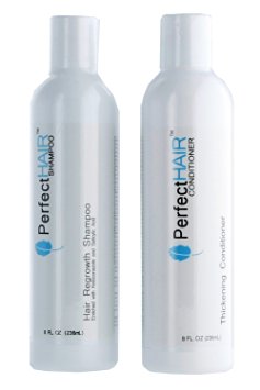 Perfect Hair Regrowth Shampoo and Conditioner Combo, 8 Ounces Each