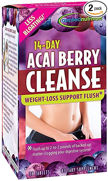 Applied Nutrition 14-Day Acai Berry Cleanse Tablets 56 Tablets (Pack of 2)
