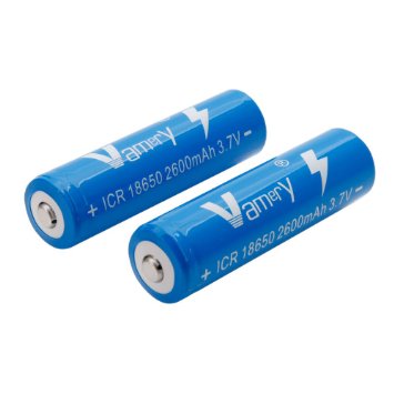 NEW FOR 2016 - 2pcs Vamery ICR 18650 2600mAh Lithium Battery 37V High Drain Rechargeable Li-ion Batteries Large Capacity