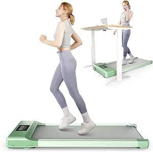 Under Desk Treadmill, 2024 Newest Walking Pad Treadmill for Home&Office, 2.5HP Portable Mini Treadmill with Smart APP, 300 Lb Capacity Installation-Free