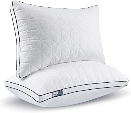 BedStory Pillows for Sleeping, Hotel Quality Queen Size Bed Pillows Set of 2, Soft & Comfortable Improve Sleep Quality, Relief Migraine & Neck Pain, Pillows for Side and Back Sleeper