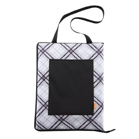 Yodo Water-Resistant Outdoor Picnic Sporting Events Blanket in Shoulder Bag with Easy Access Pouch, Plaid