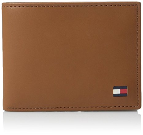 Tommy Hilfiger Men's Leather Dore Passcase Billfold Wallet with Removable Card Holder