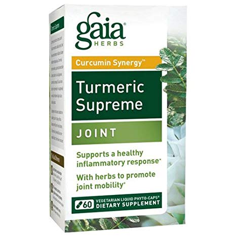 Turmeric Supreme, Joint 60 Caps by Gaia Herbs (Pack of 3)