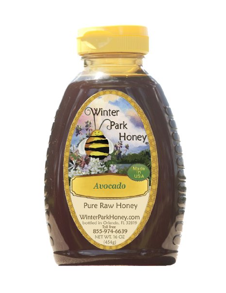 Avocado Raw Honey 16oz Pure Natural Unfiltered Honey