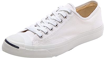 Converse Jack Purcell CP Canvas Low Top, White/White, Men's 3.5, Women's 5 Medium