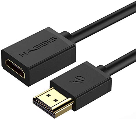 Hagibis HDMI Extension Cable 4K HD HDMI 2.0 Extender Male to Female Compatible for Projector Nintendo Switch, Xbox One S 360, PS4, TV Stick, Blu Ray Player, PS3, Wii U, HDTV Laptop PC (Length: 15ft)