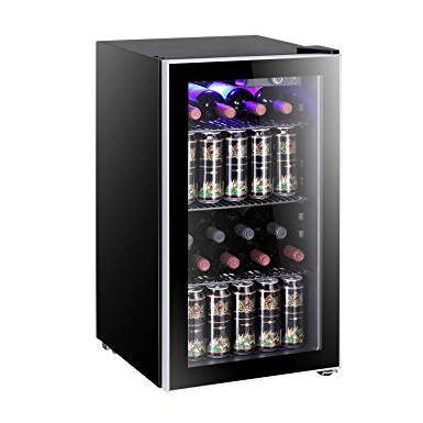26 Bottle Wine Cooler - Quiet Operation Compressor Wine Cellar Freestanding Counter Top Wine Chiller- Cabinet Refrigerator