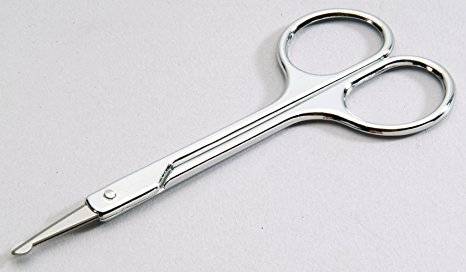 Stainless Steel Baby-Safe Nail Scissors with Rounded Tip -- Age: 0 m