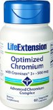 Life Extension Optimized Chromium with Crominex 3 500mcg Veg Cap 60-Count