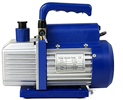 Smartxchoices 1/4 HP Single Stage Rotary Vane Vacuum Pump 3.5 CFM Air Conditioner Refrigeration HVAC Air AC A/C R410a (110V)