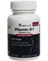 Vitamin K1 Chewable Tablets For Dogs and Cats, 25 mg, 50 Count