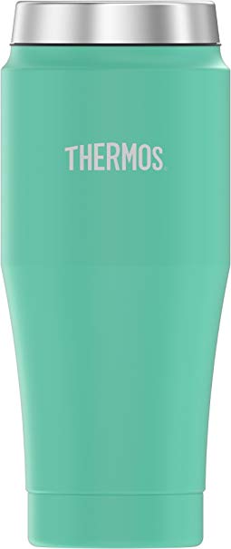 Thermos 16 Ounce Stainless Steel Travel Tumbler, Seafoam