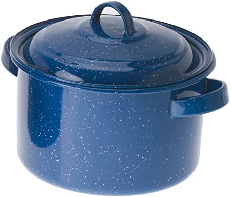 GSI Outdoors 5.75 qt. Enameled Stock Pot in Classic Style, Blue