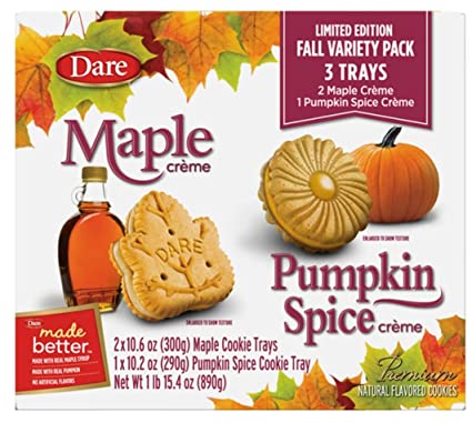 Dare Foods Pumpkin Spice & Maple Crème Cookies, 0.0353 Oz