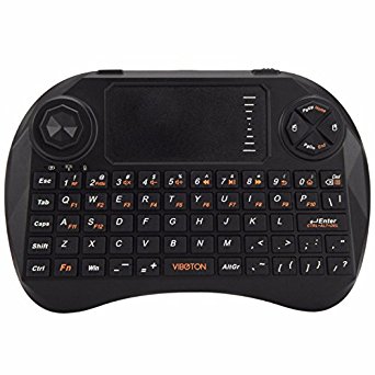 Brothers®-x3 Newest Viboton 2.4ghz Mini Qwerty Wireless Keyboard  Air Mouse Handheld Remote Controller with Touchpad for Tv Box