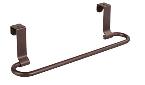 Spectrum Diversified Euro Towel Bar, Over the Cabinet Door, Bronze