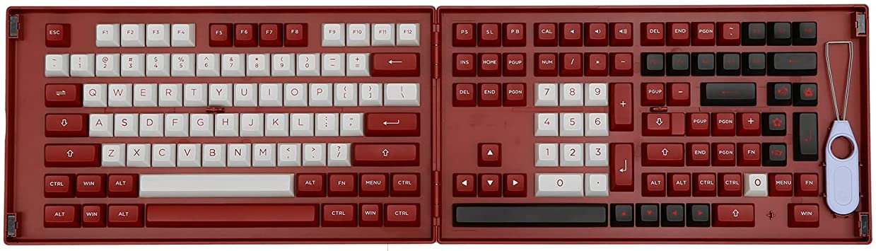 EPOMAKER AKKO Chicago ASA Profile Double-Shot PBT 158 Keys Full Keycaps Set for Mechanical Keyboard Replacement