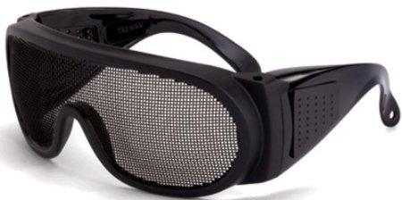 Crossfire 19218 Wire Mesh Safety Glasses - Matte Black Frame