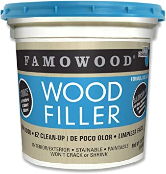 Famowood 40002126 Latex Wood Filler Natural, Gallon, Net Wt 13.0 lbs