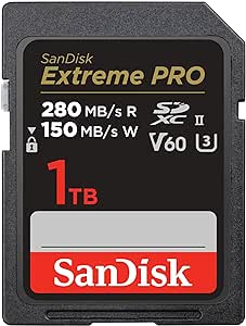 SanDisk 1TB Extreme PRO SDXC UHS-II Memory Card - C10, U3, V60, 6K, 4K UHD, SD Card - SDSDXEP-1T00-GN4IN