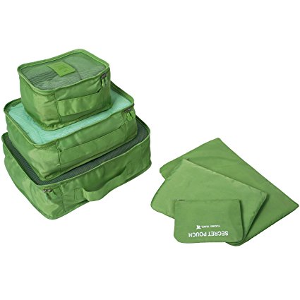 Molain Travel Organizer Packing with Packing Cubes Packing Pouches Sets Travel Kit