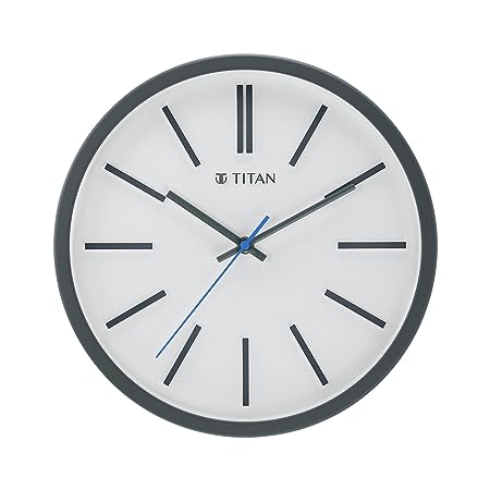 Titan Contemporary Wall Clock with Silent Sweep Technology - 30.5 cm x 30.5 cm (Medium)