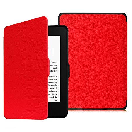 Fintie Case for Kindle Paperwhite - Blade Series Protective Premium Vegan Leather Cover Auto Wake/Sleep for All-New Amazon Kindle Paperwhite (Fits All 2012, 2013, 2015 and 2016 Versions), Red