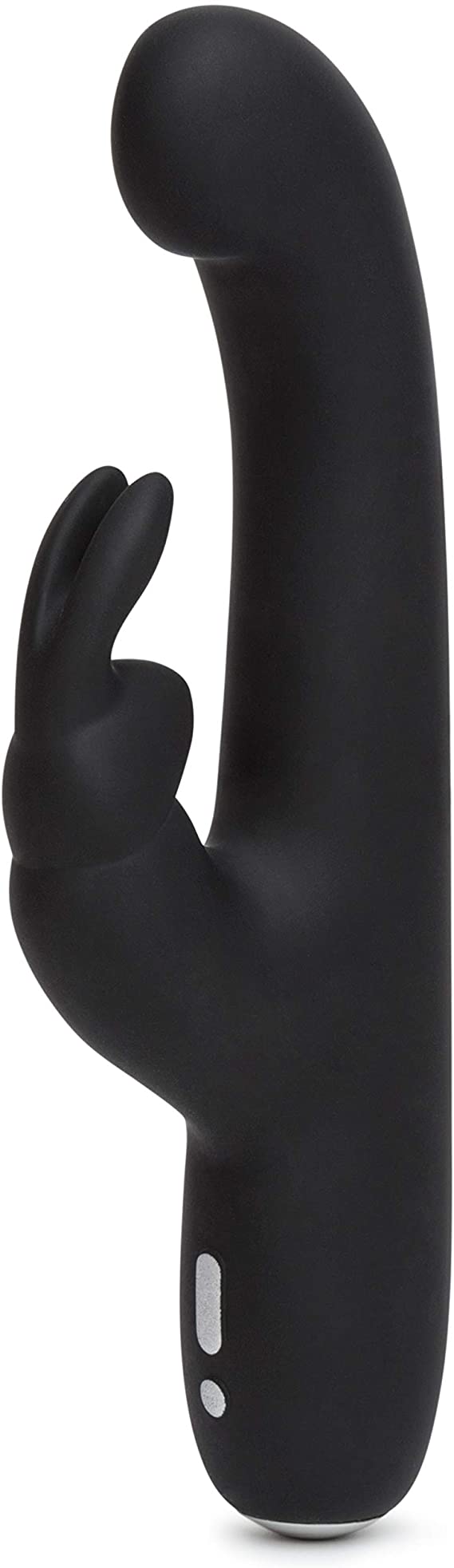 Happy Rabbit Slimline G-Spot Rechargeable Rabbit Vibrator, Black