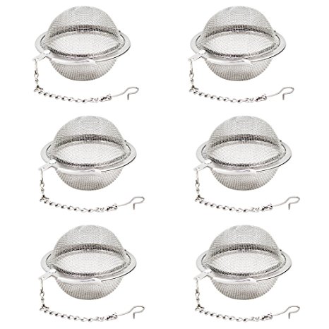 Fu Store 6pcs Stainless Steel Mesh Tea Ball Strainers Tea Strainers Filters Tea Interval