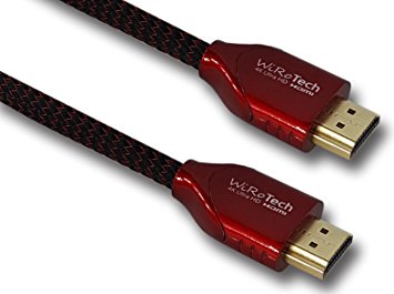 WiRoTech Red HDMI Cable 4K Ultra HD (6 Feet, Red)