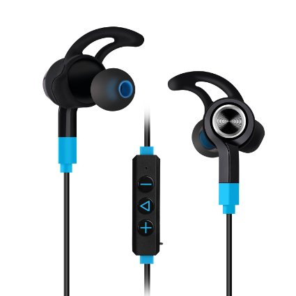 [Father's Day Gift Sale]Bluetooth Headphones, Mixcder Flyto Bluetooth 4.1 Earbuds [Long Standby Time/Working Time][Lightweight][Sweatproof] [Triangle Position/Anti-shedding][Lock-in Design]Sport Running Gym Exercise Headsets with Built-in Microphone[Hands Free Calling]for iPhone 6s,iphone 6, 6 Plus,6s Plus, 5 5C 5S 4S iPad,LG G2,Samsung Galaxy S5 S4 S3 Note 3, Android Cell Phones