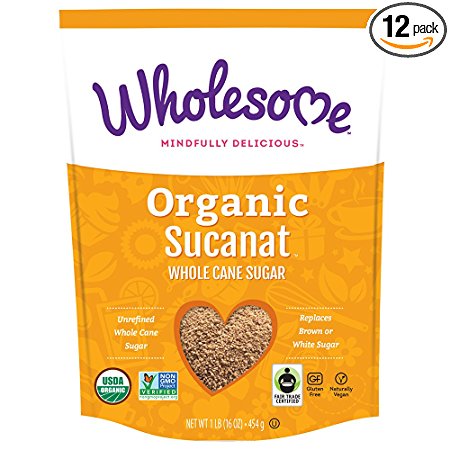 Wholesome Sweeteners Organic Sucanat, 16 oz. (Pack of 12)