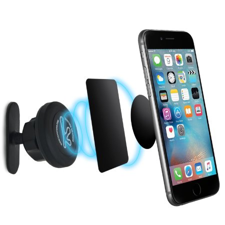 Phone Holder, Tackform® Magnetic Phone Mount [For Car, Kitchen, Bedside, Office Desk, Bathroom] Cell Phone Car Mount [Magnetic Phone Holder for Car] Holder for iPhone 6, 6 Plus, 5S/5, 4S/4, SE, Samsung Galaxy S7, S7 Edge S6, S6 Edge, S5