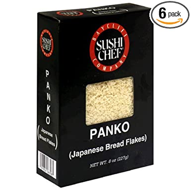 Sushi Chef Panko Japanese Bread Flakes, 8-Ounce Boxes (Pack of 6)