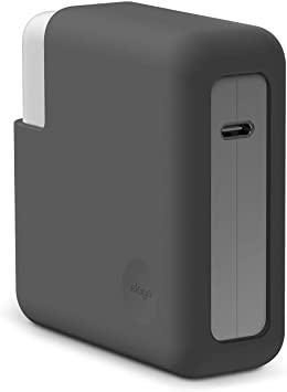 elago MacBook Charger Cover for MacBook Pro 16", 15" [Extra Protection] [Dark Grey]