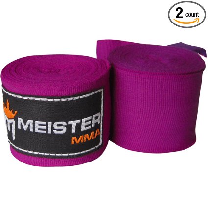 180" Elastic Cotton MMA Handwraps (Pair)