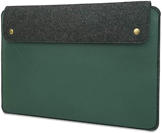 Soyan 13-Inch Laptop Sleeve Compatible with 13 Inches New MacBook Pro (2016-2020) and New MacBook Air (2018-2020) & Surface Pro X/7/6/5/4/3 (Green)