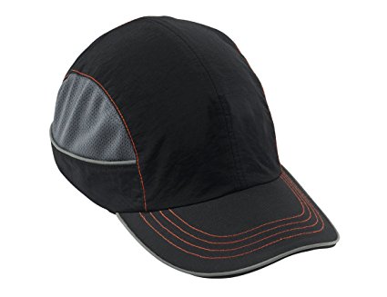 Ergodyne Skullerz 8950 Safety Bump Cap with Long Brim, Black