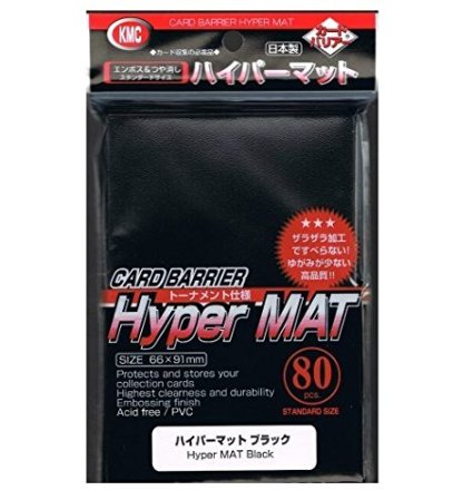 Hyper Matte Sleeves (80-Pack), Black(Discontinued by manufacturer)