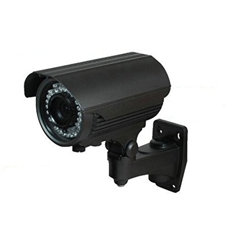 KLAREN 1000TVL Infrared CCTV Security Surveillance Camera 2.8-12mm ZOOM Lens 5mm 42 IR Leds Camera Color Sony CCD Infrared Illumination 114FT with US Plug   Installation Package Black