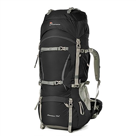 Mountaintop 70L 10L Internal Frame Backpack with Rain Cover YKK Buckle-5805